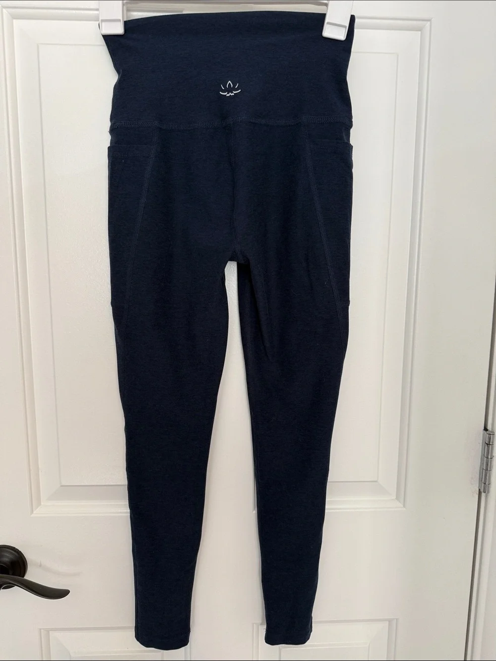 Beyond Yoga Spacedye Out of Pocket High Waisted Leggings S Darkest Night